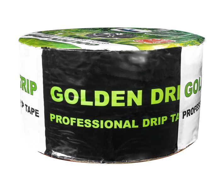 Крапельна стрічка 8 mil крок 10 см 100 м бухта емітерна GOLDEN DRIP КСГД00001 фото