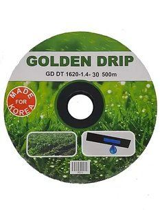 Крапельна стрічка 8 mil крок 15 см бухта 500 метрів емітерна GOLDEN DRIP КСГД00006 фото